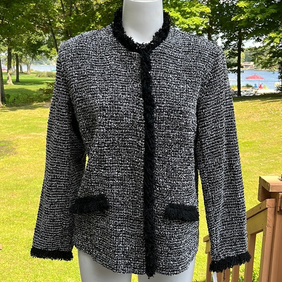 NWT vintage Leslie Fay knit jacket PL - Picture 1 of 6
